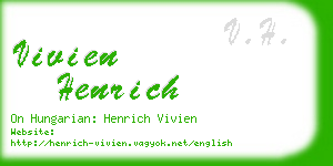 vivien henrich business card